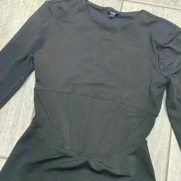 Express Bodycon Corset Dress Black Size XS - Picture 5 of 8